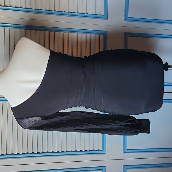 Black one shoulder mini dress - Picture 7 of 9